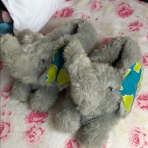 Cozy elephant slippers